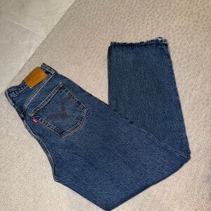 Levi’s Rib Cage Classic Dark Blue Denim Jeans